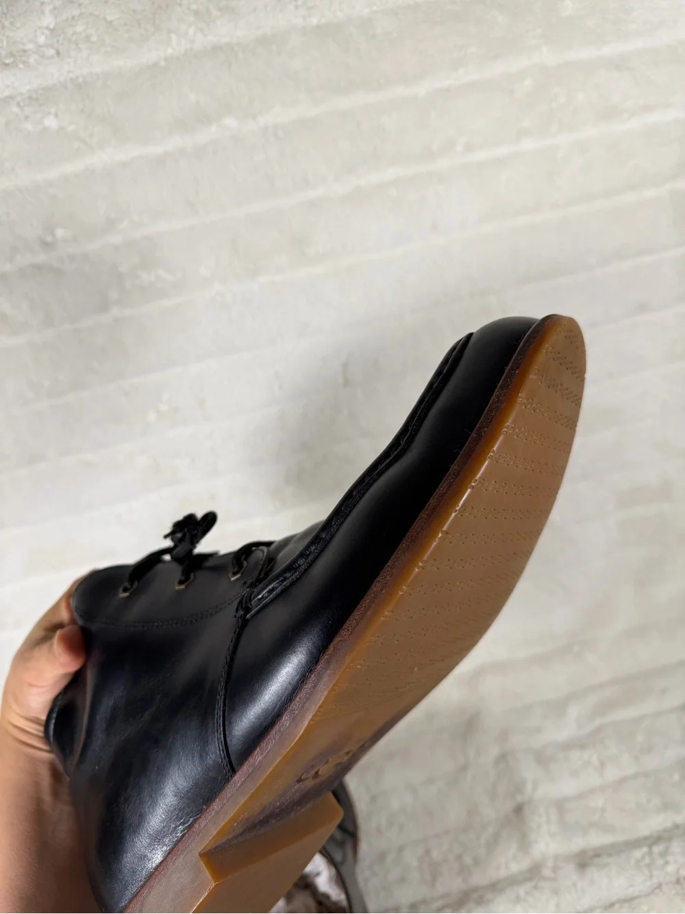 Mens Uggs Leighton Black Leather Chukka Boots Size 12 1001901